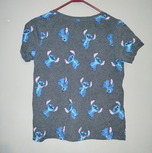 Disney Stitch V Neck T-shirt - Picture 2 of 3